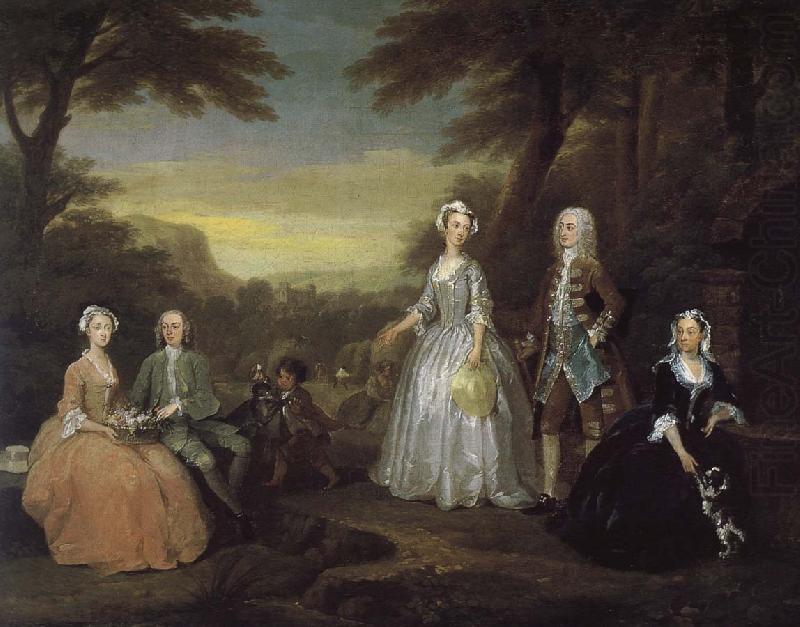 William Hogarth Jones family china oil painting image